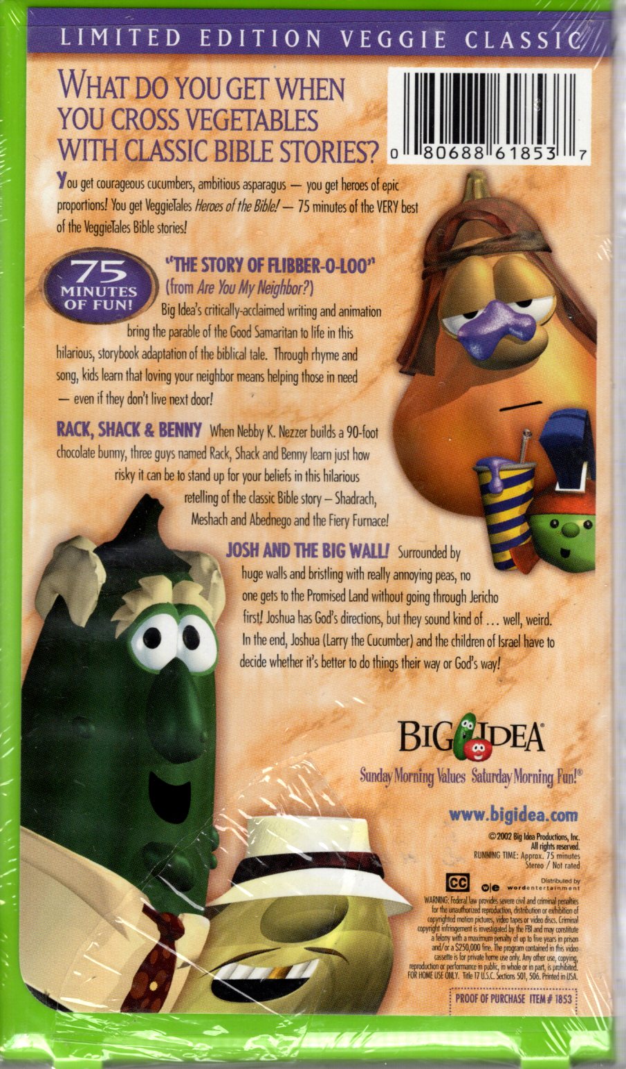 Big Idea™ VeggieTales® - Heroes of the Bible: Stand Up, Stand Tall, Stand Strong! - VHS Tape