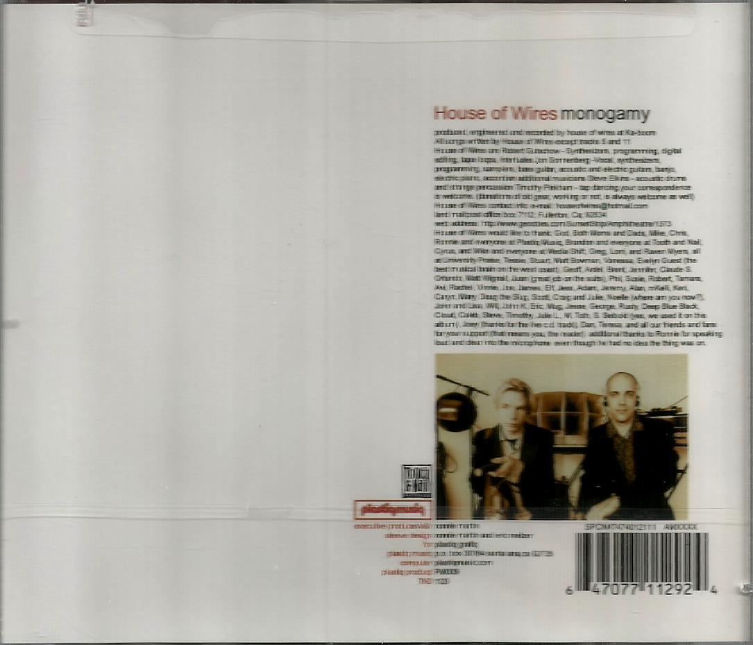 Monogamy - House of Wires - CD
