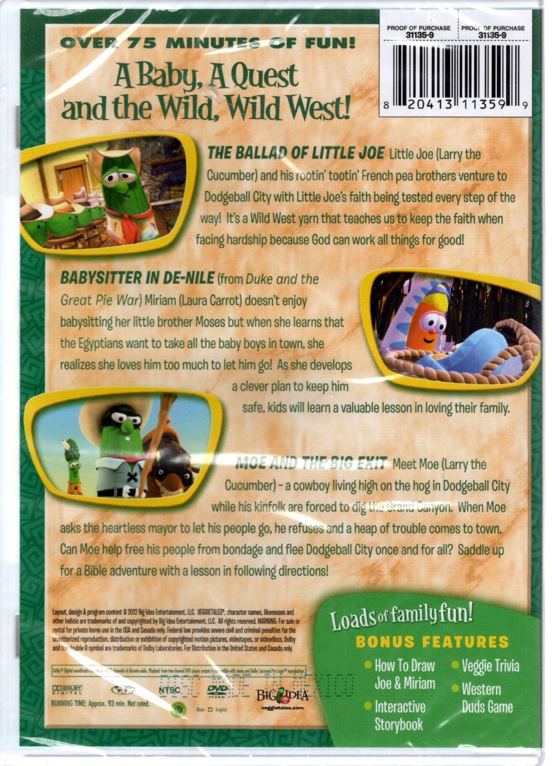 Big Idea™ VeggieTales® - Heroes of the Bible: 3 Stories in One! Joseph, Moses, Miriam - DVD