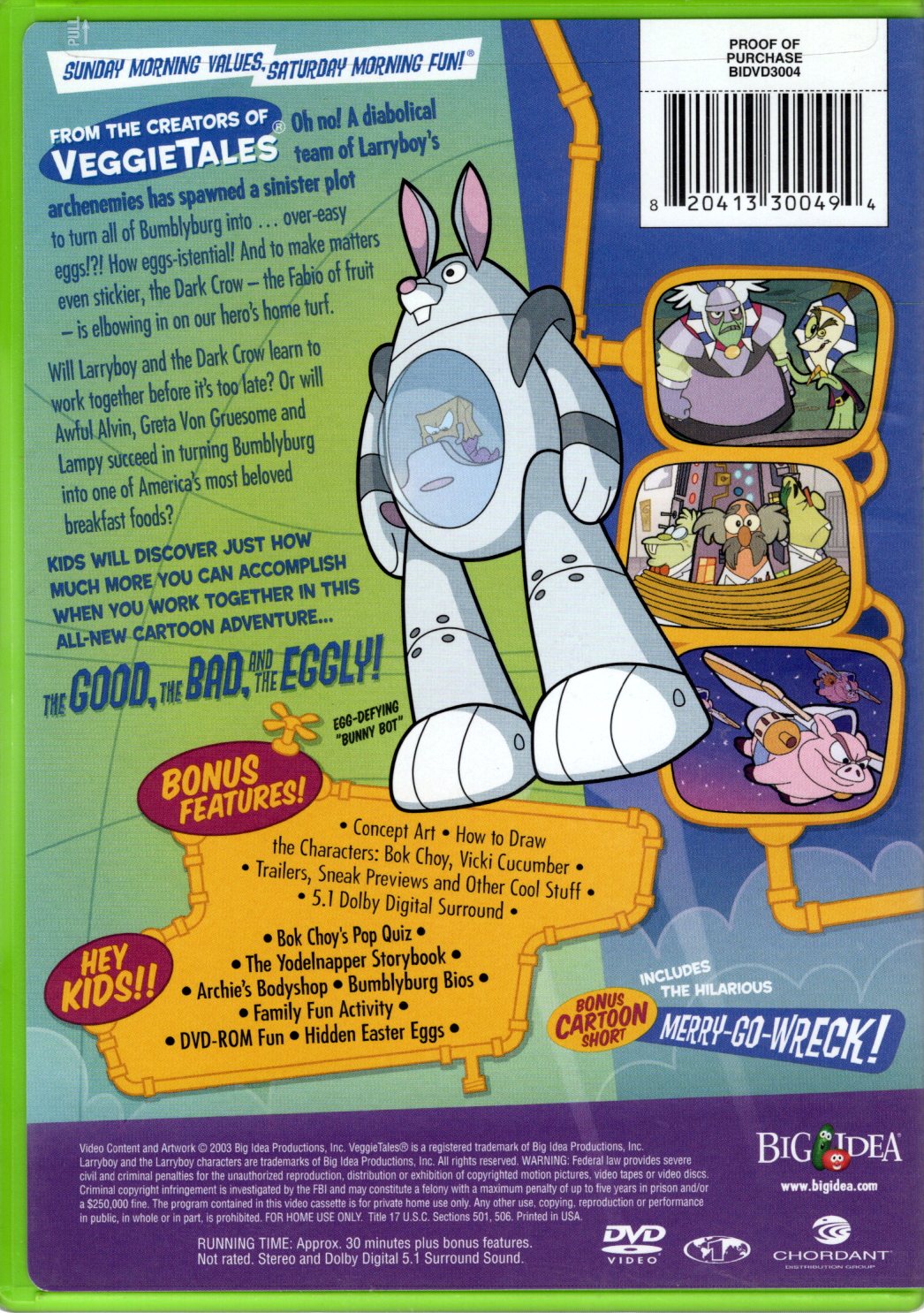 Big Idea™ VeggieTales® - LarryBoy™: The Cartoon Adventures - VHS Tape Video Series (4 Episodes - 2002/2003) (**See Description Before Purchase!)