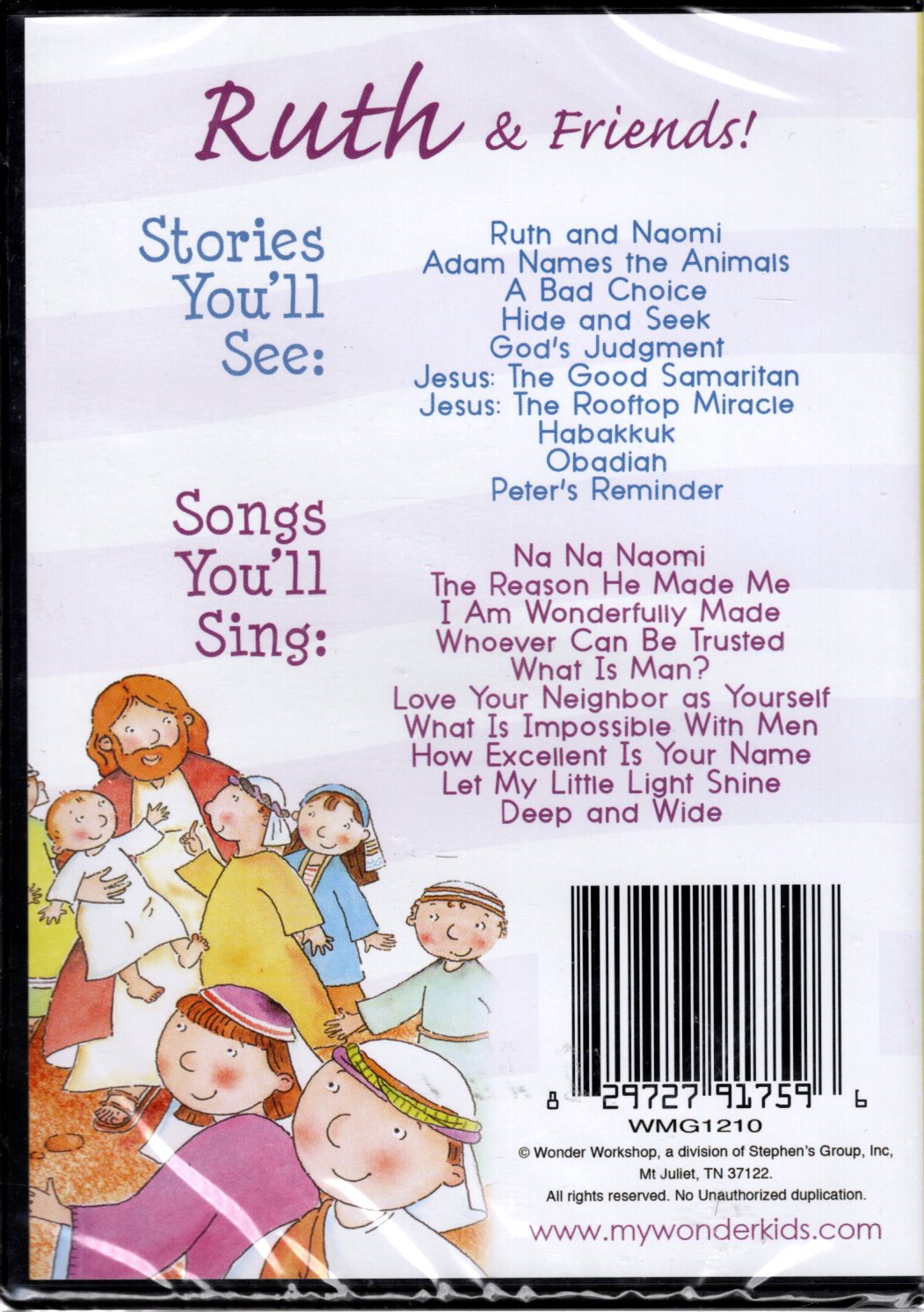 Wonder Kids - Kids Favorite Bible Stories & Songs: Ruth + 9 more! - with Max Lucado and Others! - DVD