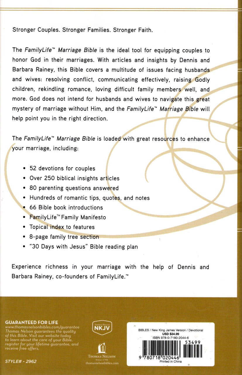 Thomas Nelson NKJV, FamilyLife™ Marriage Bible, Hardcover
