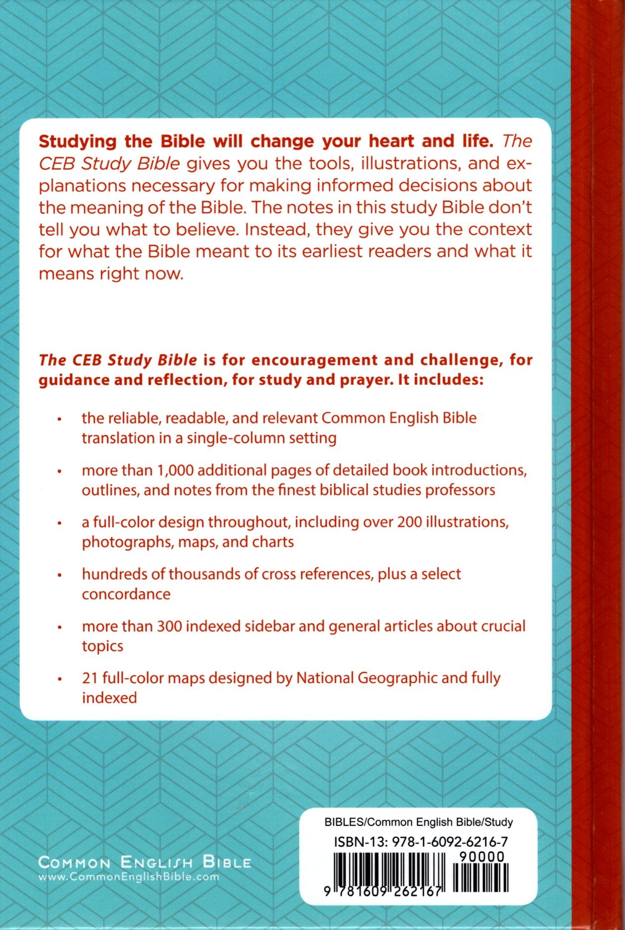 Common English Bible CEB Study Bible (2013/2018 Editions)