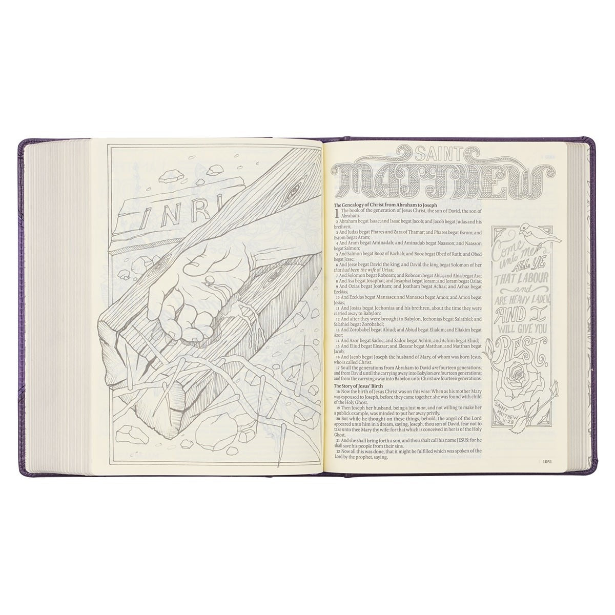 Christian Art Publishers KJV, My Creative Bible, Purple Faux Leather Hardcover