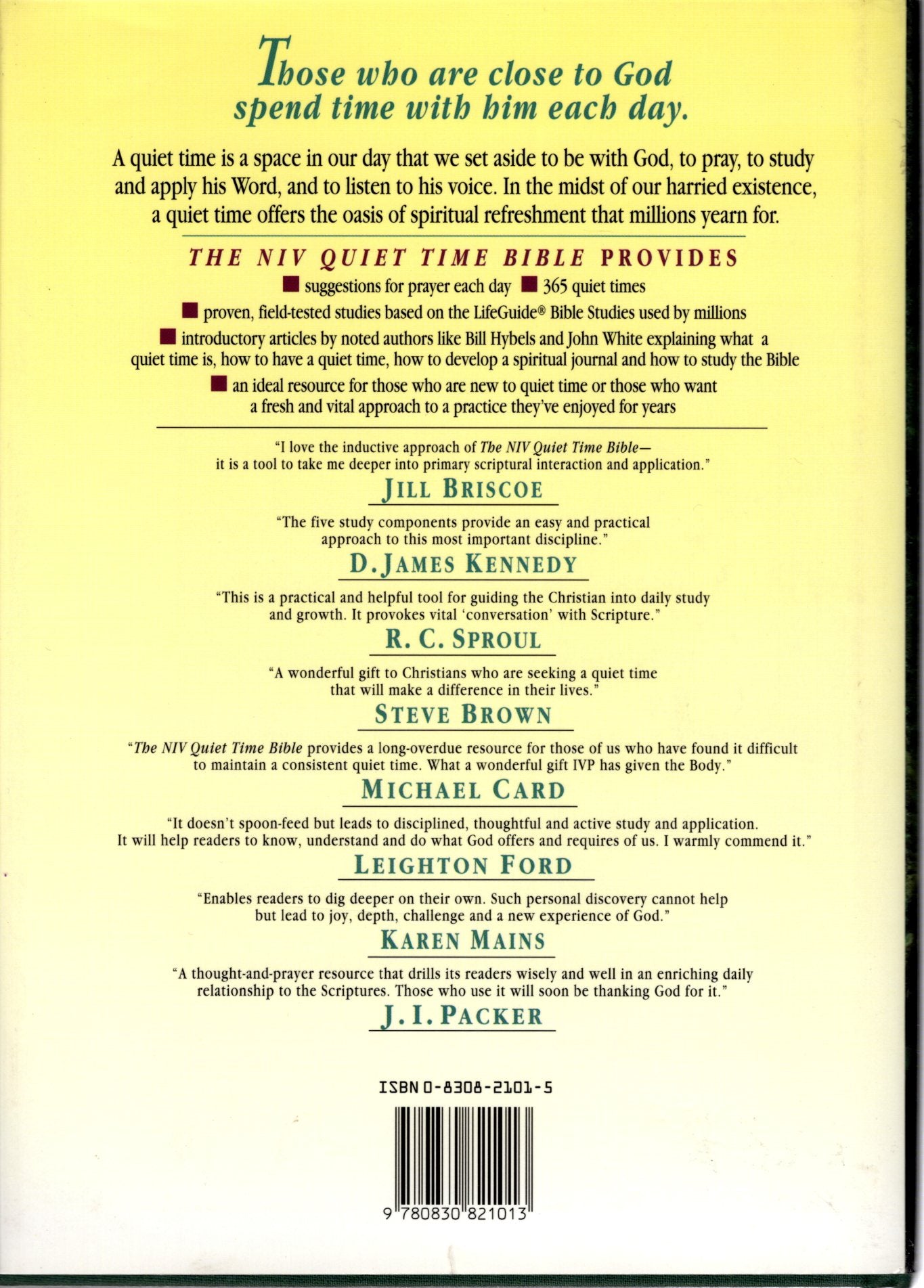 InterVarsity Press NIV® Quiet Time Bible: New Testament & Psalms - Hardcover w/Dust Jacket