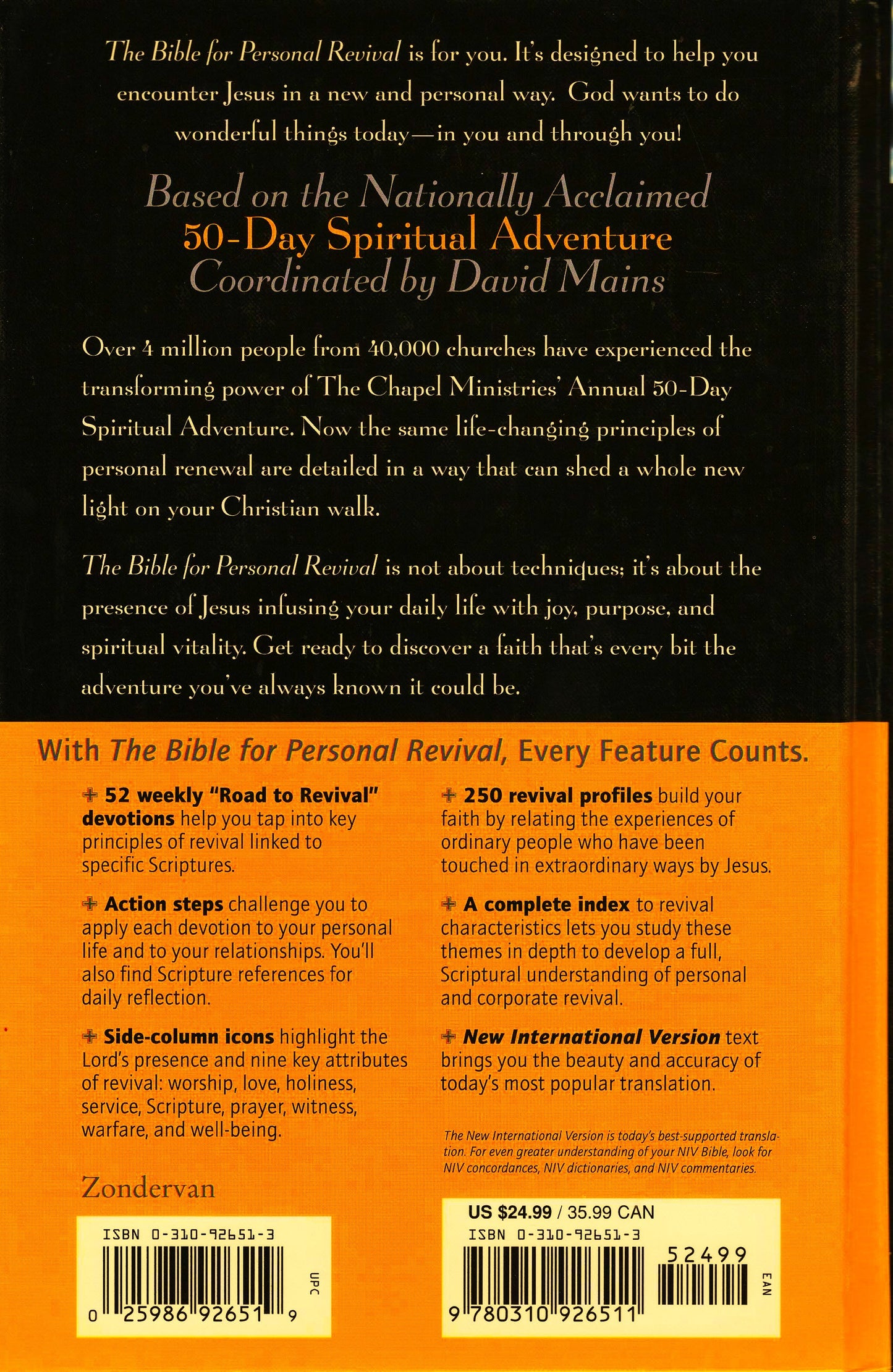 Zondervan NIV® The Bible for Personal Revival - Hardcover