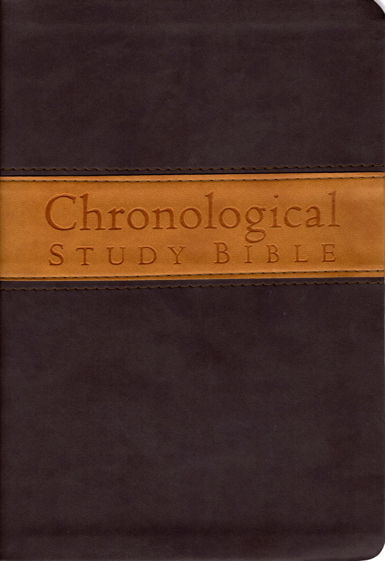 Thomas Nelson NKJV® - Chronological Study Bible - Leathersoft™ (Butterscotch/Smoke)