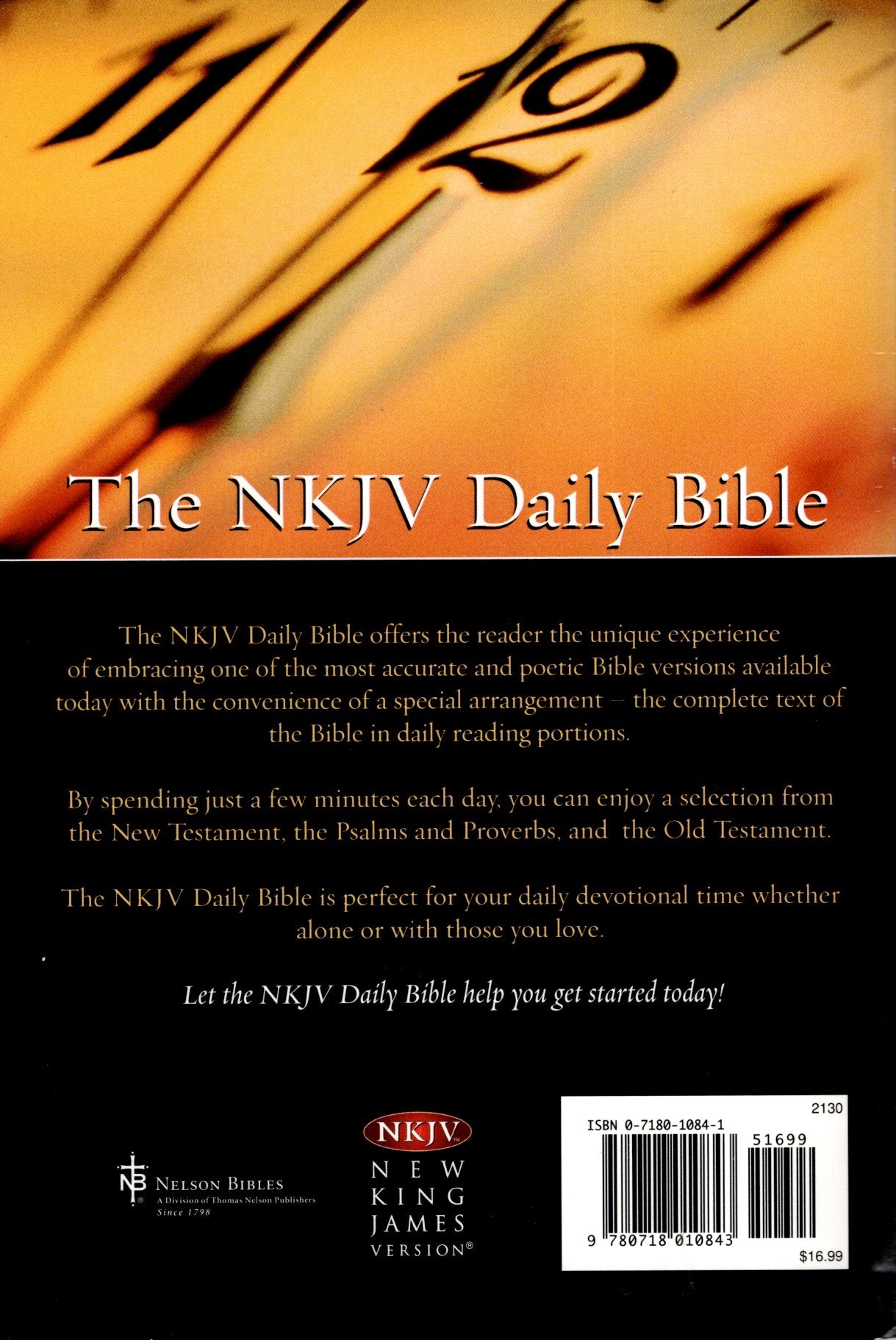 Thomas Nelson NKJV® - The NKJV® Daily Bible - Softcover