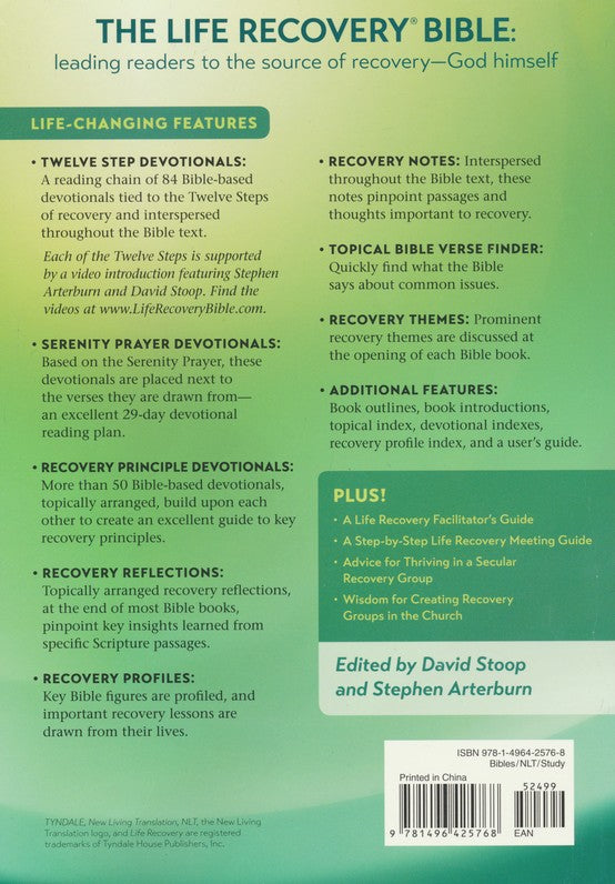Tyndale Publishers NLT® - The Life Recovery Bible, Second Edition