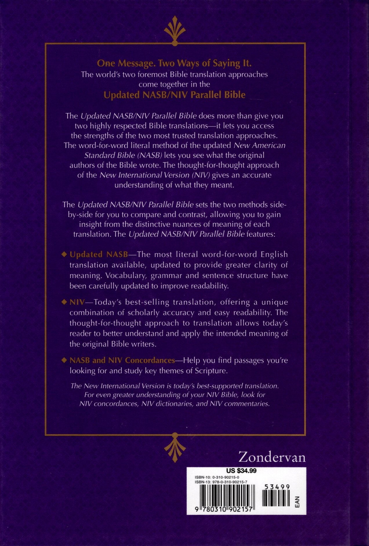 Zondervan - NASB-NIV Parallel Bible (Updated NASB) - Hardcover