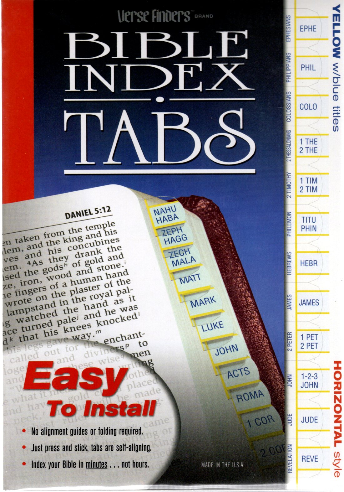 Verse Finders™ Brand Bible Index Tabs – Canaan Bible Book Shop