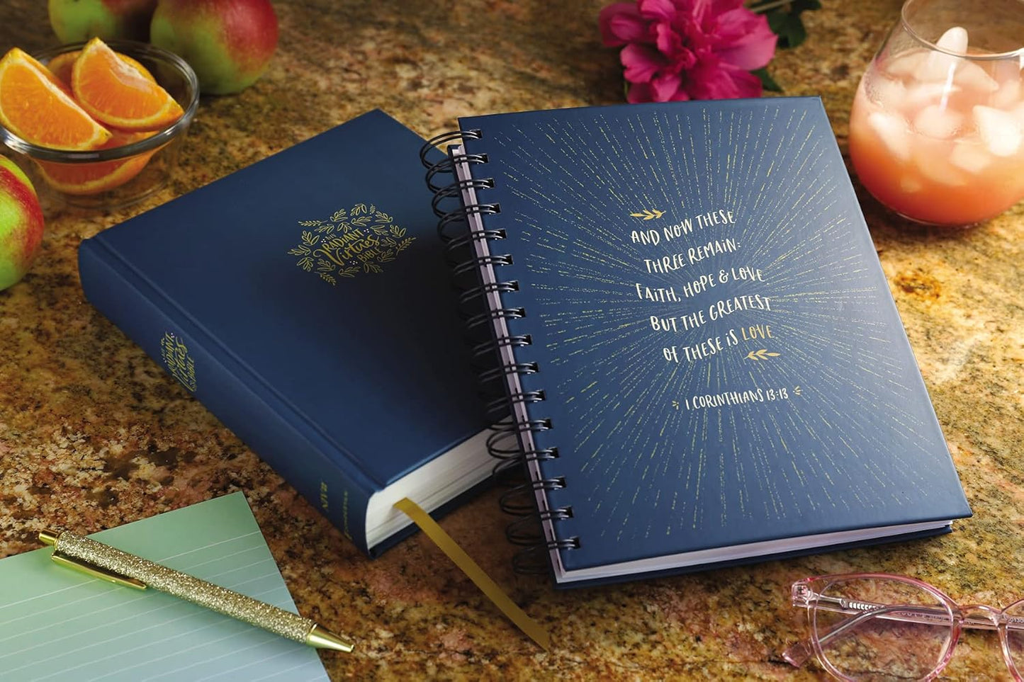 Zondervan NIV, Radiant Virtues Bible Gift Set: Hardcover Bible and Journal, A Beautiful Word Collection