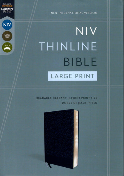 Zondervan NIV Thinline Bible, Large Print, Leathersoft