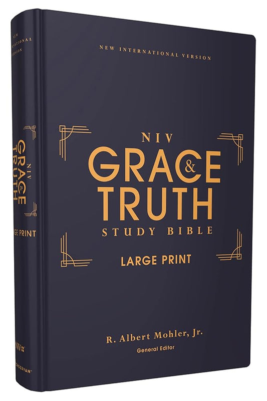NIV, The Grace and Truth Study Bible (Trustworthy and Practical Insights), Large Print, Hardcover, Red Letter, Comfort Print cover image
