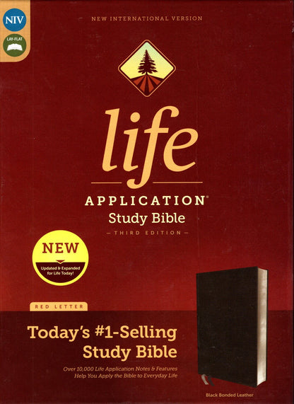 Zondervan/Tyndale NIV® Life Application Study Bible: 3rd Edition - Black Bonded Leather