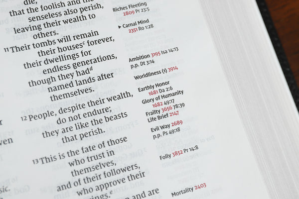 Zondervan NIV, Thompson Chain-Reference Bible, Large Print, Bonded Leather, Black