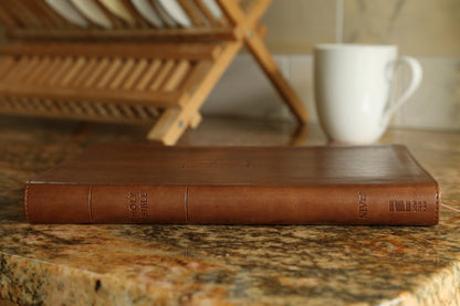 Zondervan NIV Thinline Bible, Large Print, Leathersoft