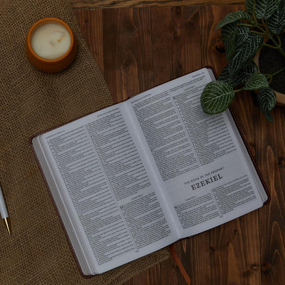 Thomas Nelson KJV: Deluxe Gift Bible, Auburn Leathersoft