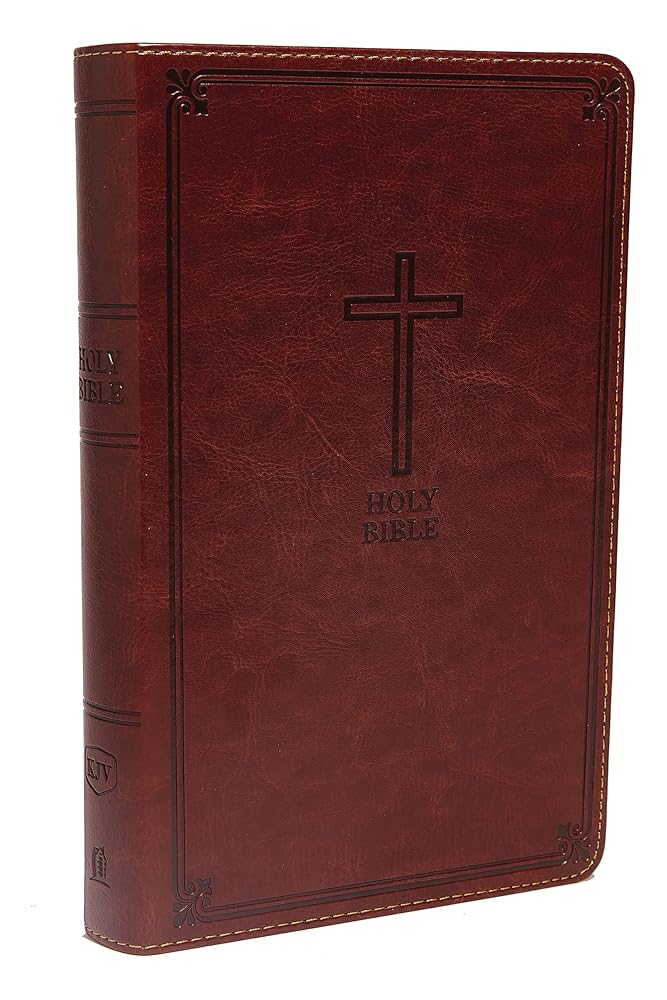 KJV Holy Bible: Deluxe Gift, Brown Leathersoft, Red Letter, Comfort Print: King James Version cover image