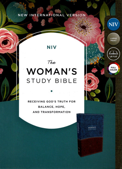 Thomas Nelson NIV, The Woman's Study Bible, Blue/Brown Leathersoft