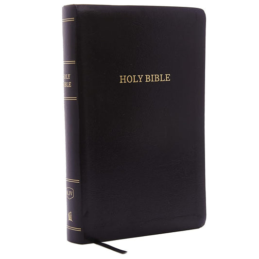 KJV Holy Bible: Personal Size Giant Print with 43,000 Cross References, Black Leather-Look, Red Letter, Comfort Print: King James Version cover image