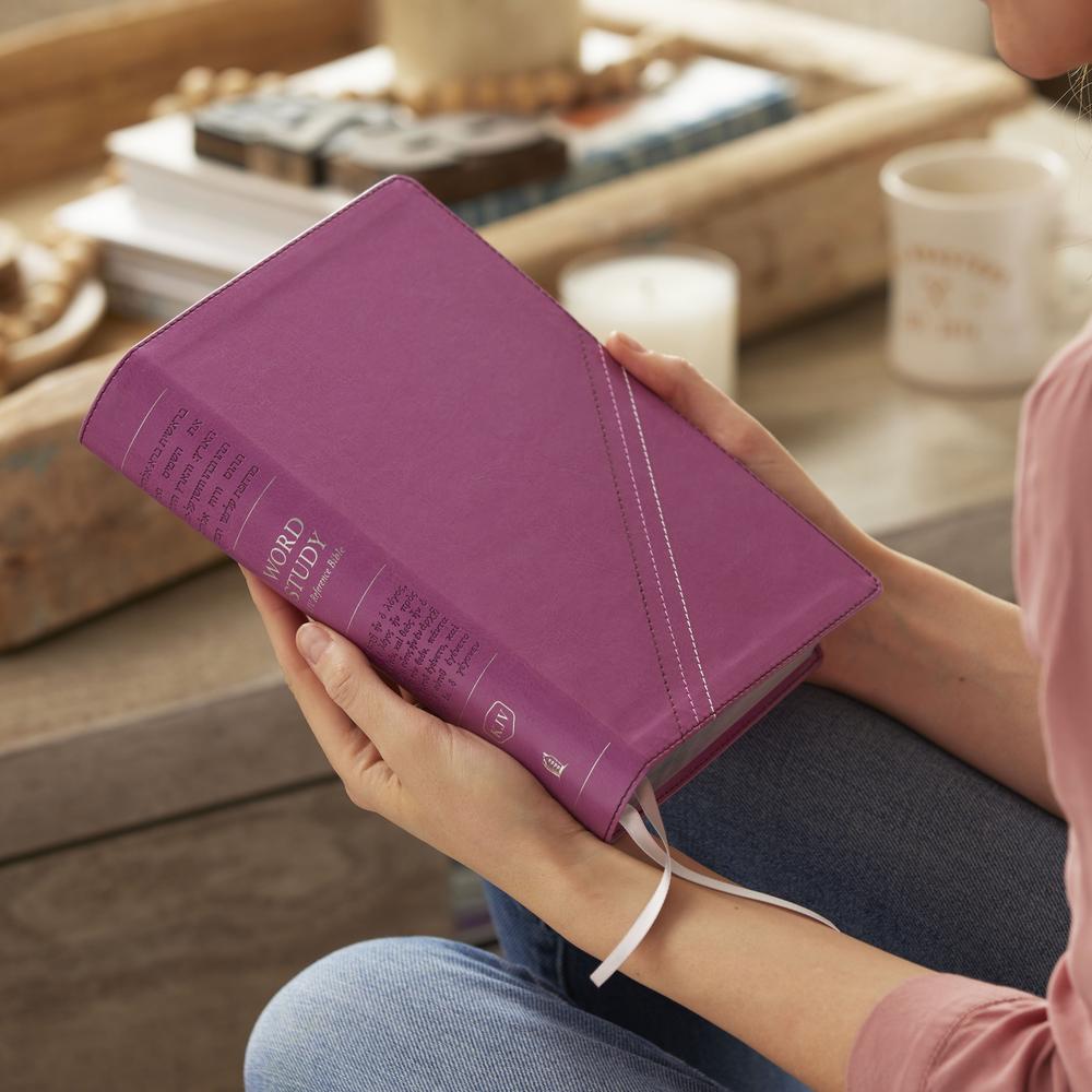 Thomas Nelson KJV, Word Study Reference Bible, Pink Leathersoft