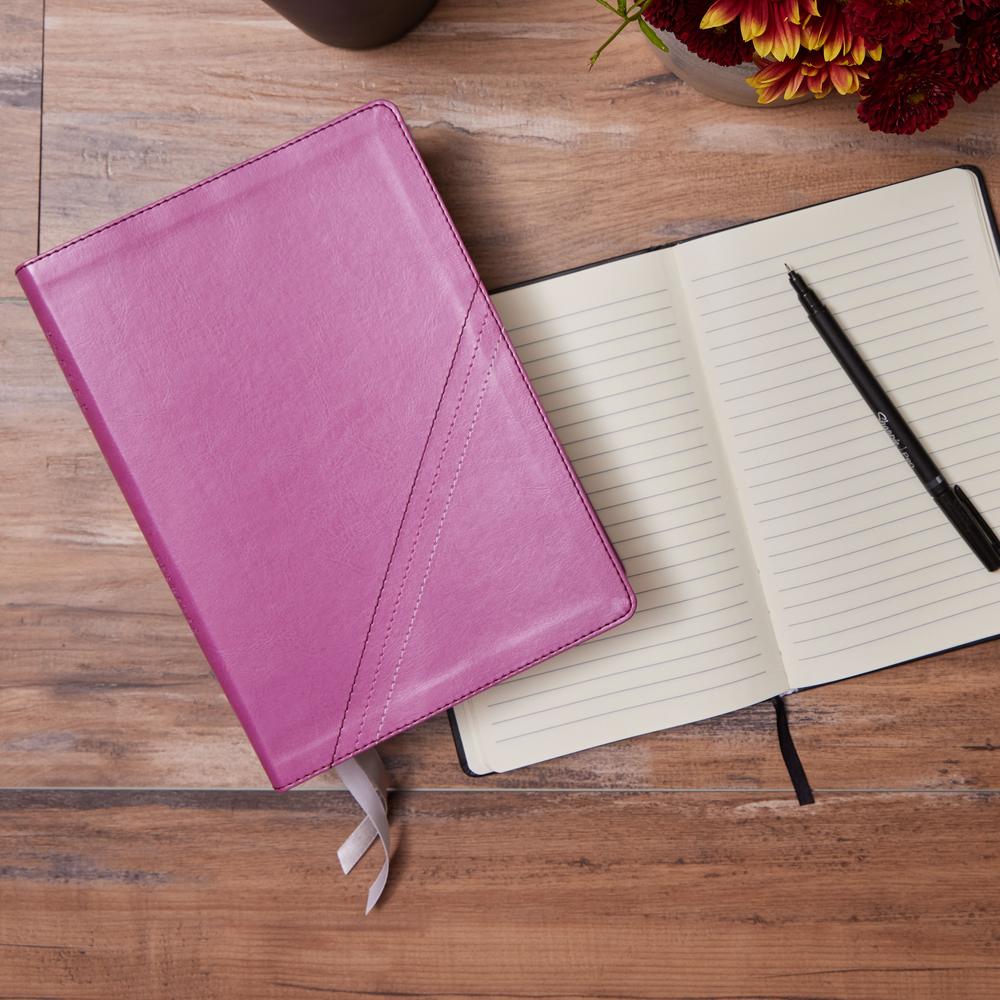 Thomas Nelson KJV, Word Study Reference Bible, Pink Leathersoft