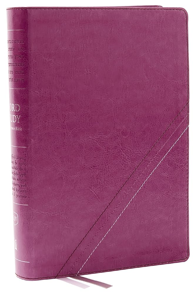 KJV, Word Study Reference Bible, Leathersoft, Pink, Red Letter, Comfort Print: 2,000 Keywords that Unlock the Meaning of the Bible cover image