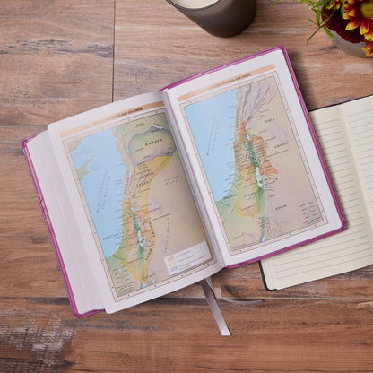 Thomas Nelson KJV, Word Study Reference Bible, Pink Leathersoft