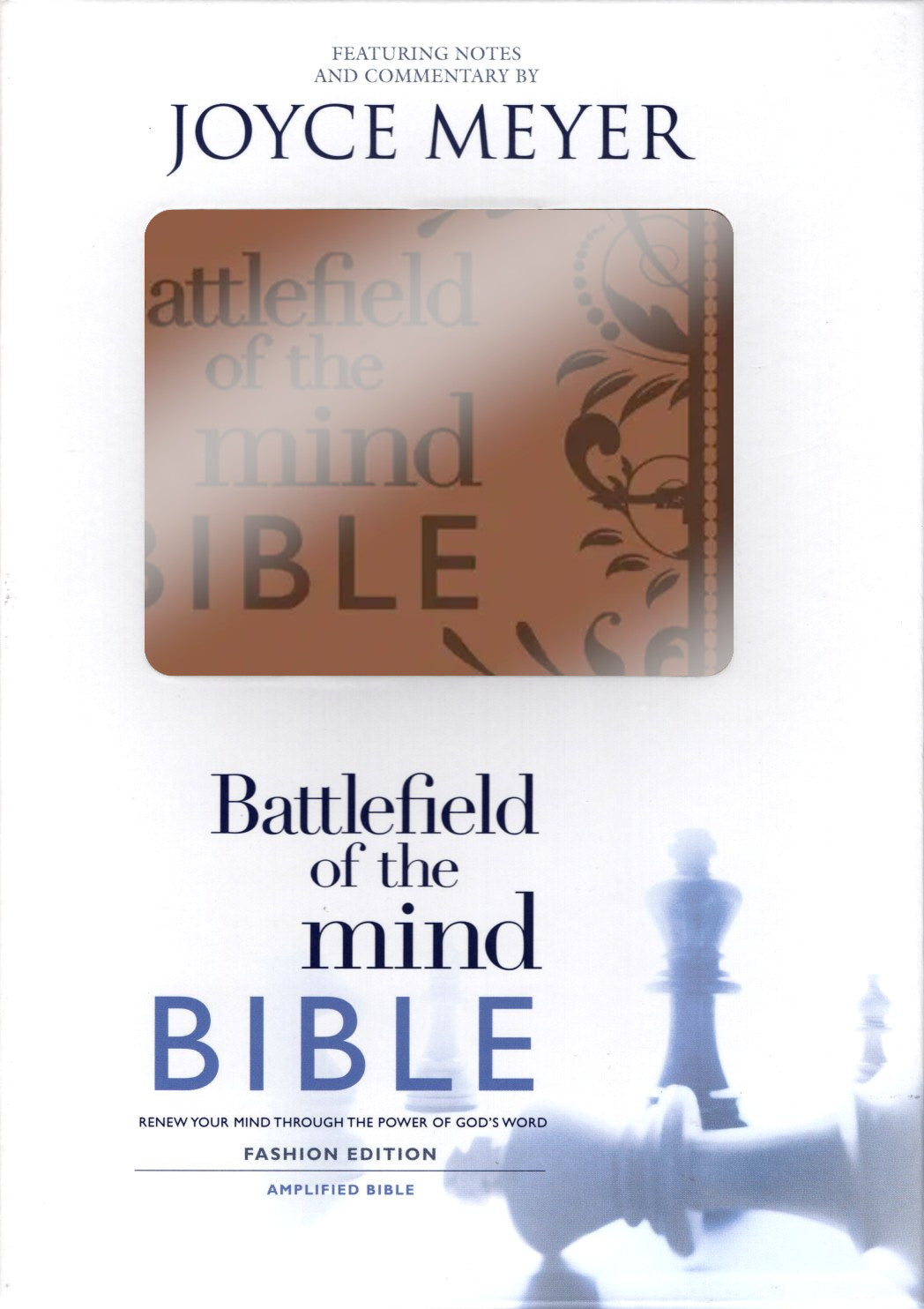 Faith Words AMP Battlefield of the Mind Bible, Brown Euroluxe Imitation Leather