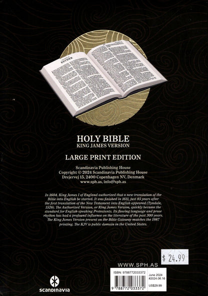 Scandinavia KJV Holy Bible, Large Print, Imitation Leather