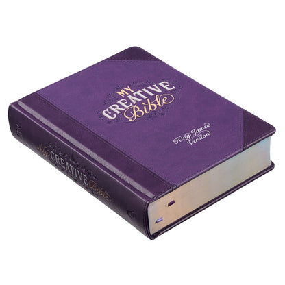 Christian Art Publishers KJV, My Creative Bible, Purple Faux Leather Hardcover