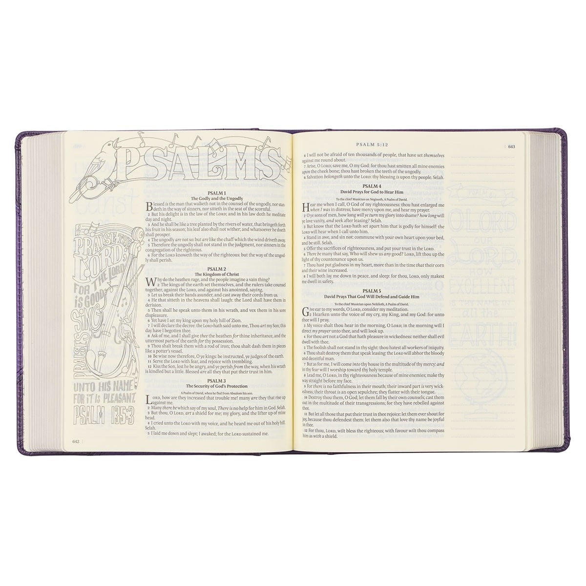 Christian Art Publishers KJV, My Creative Bible, Purple Faux Leather Hardcover