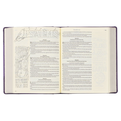 Christian Art Publishers KJV, My Creative Bible, Purple Faux Leather Hardcover