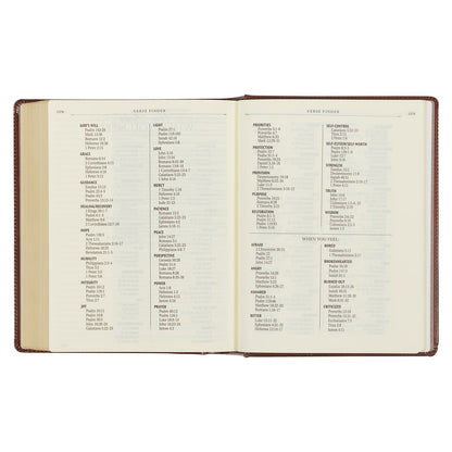 Christian Art Publishers KJV, The Note-taking Bible, Faux Leather Hardcover, Saddle Tan