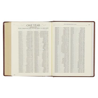 Christian Art Publishers KJV, The Note-taking Bible, Faux Leather Hardcover, Saddle Tan