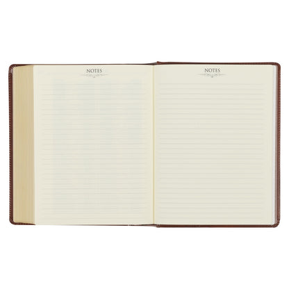 Christian Art Publishers KJV, The Note-taking Bible, Faux Leather Hardcover, Saddle Tan