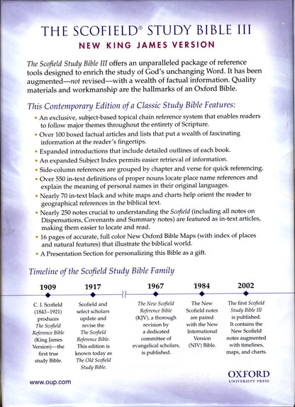 Oxford University Press NKJV® - The Scofield® Study Bible III, Red Letter Edition