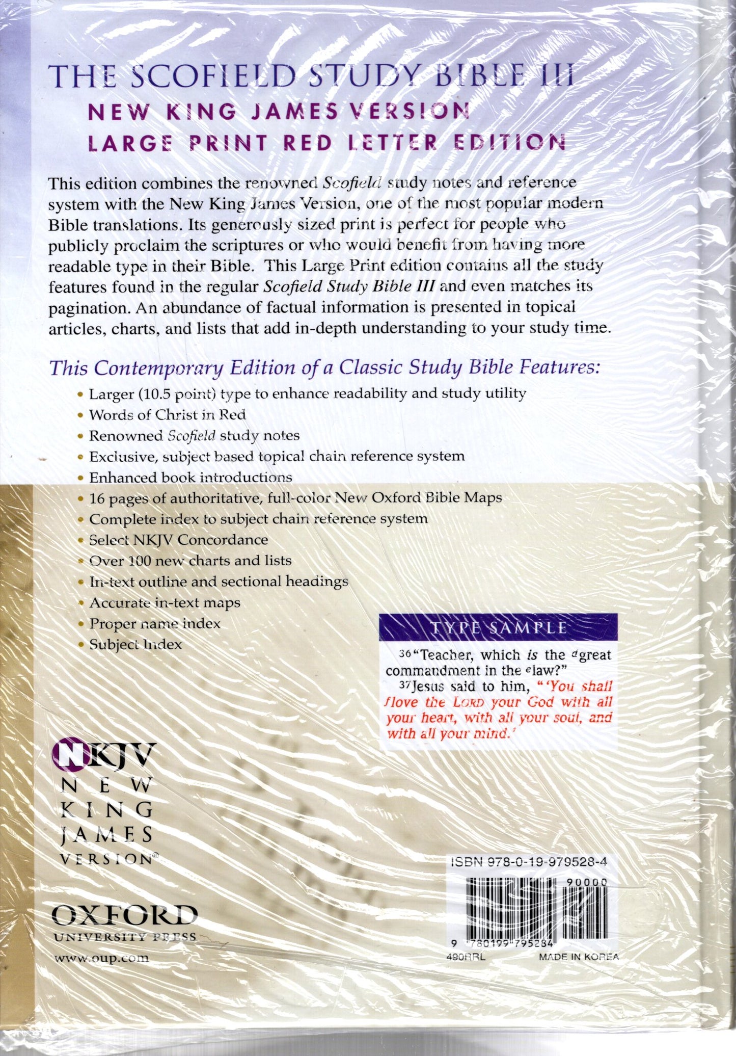 Oxford University Press NKJV® - The Scofield® Study Bible III, Red Letter Edition