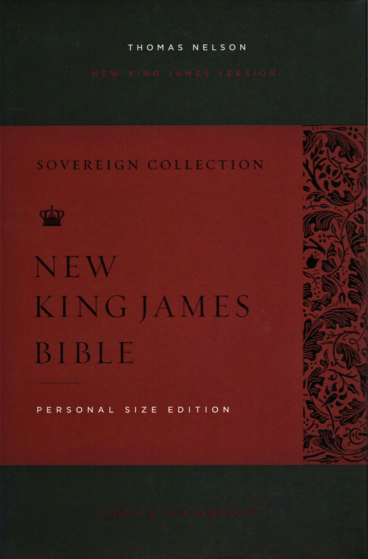 Thomas Nelson NKJV® Sovereign Collection Personal Size Reference Edition - Leathersoft™ (Purple)