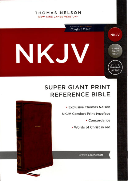 Thomas Nelson NKJV® Super Giant Print Reference Bible - Leathersoft™