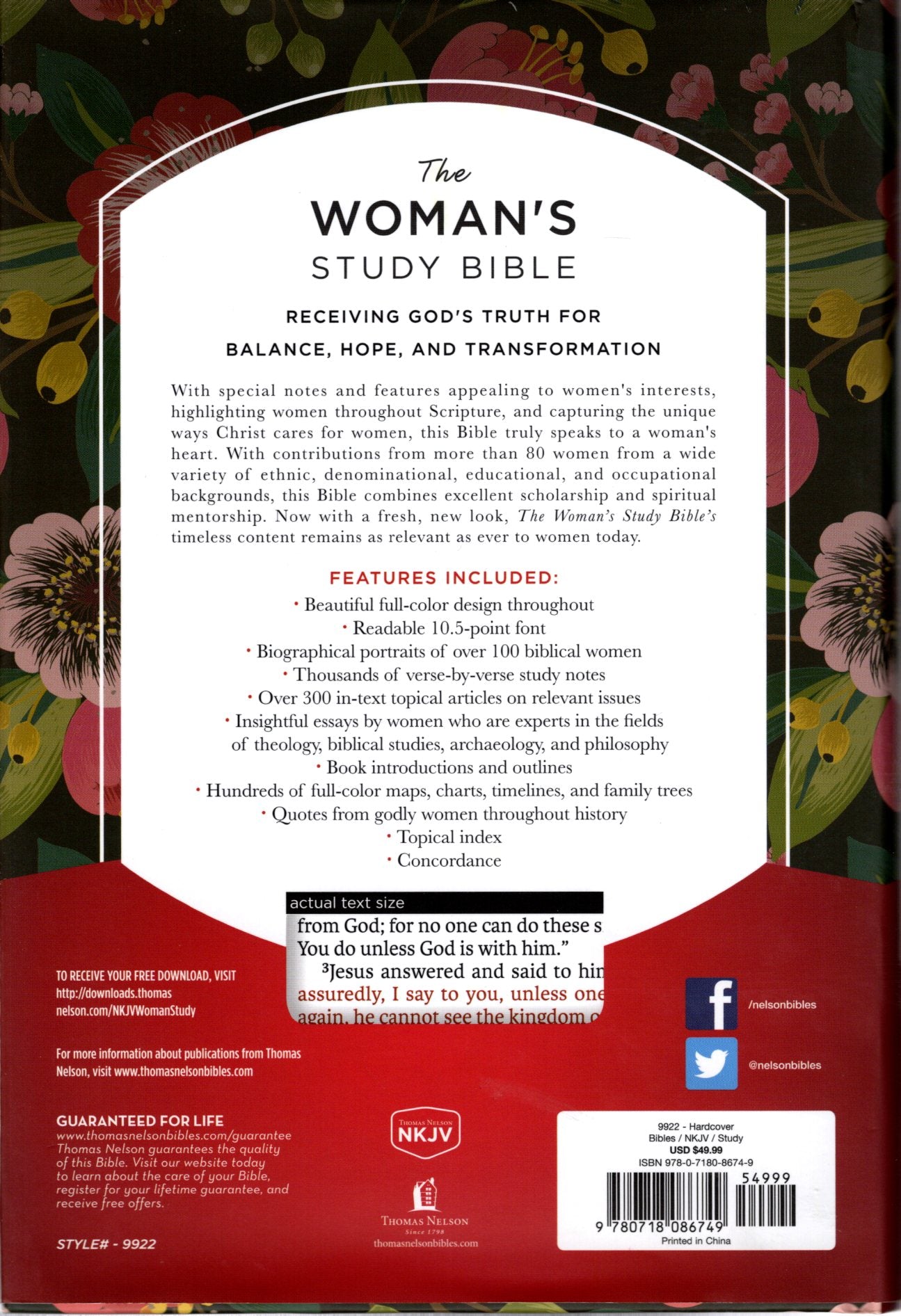 Thomas Nelson NKJV® The Woman's Study Bible