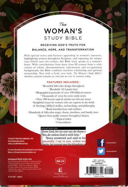 Thomas Nelson NKJV® The Woman's Study Bible