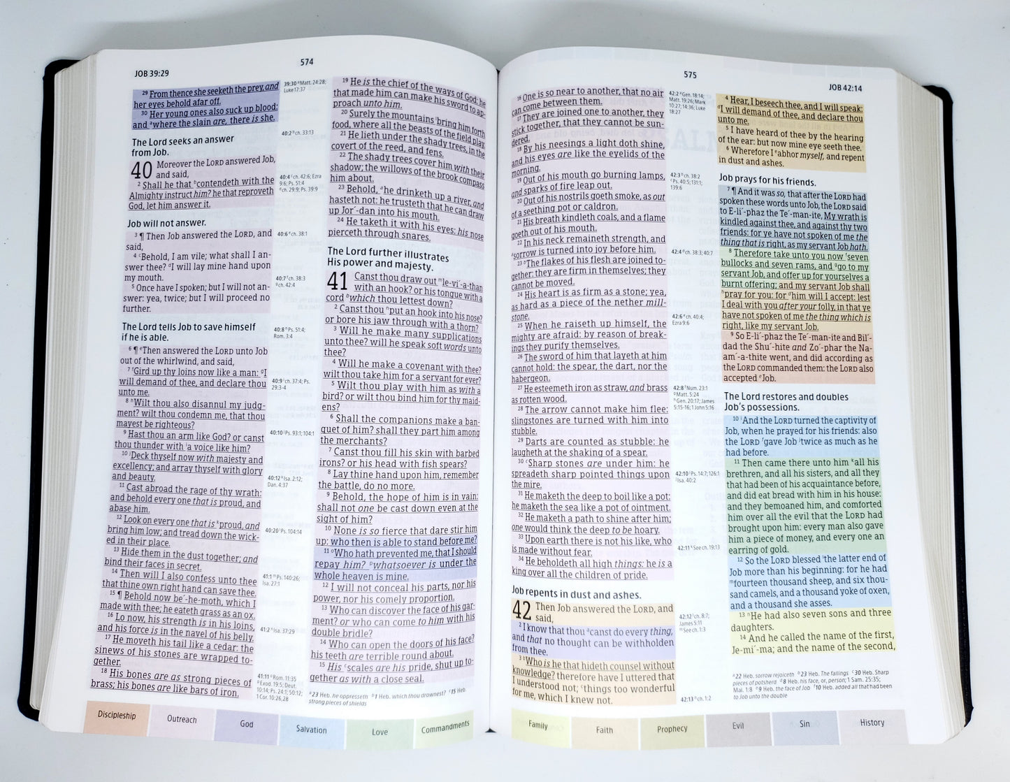 Holman KJV Rainbow Study Bible, LeatherTouch