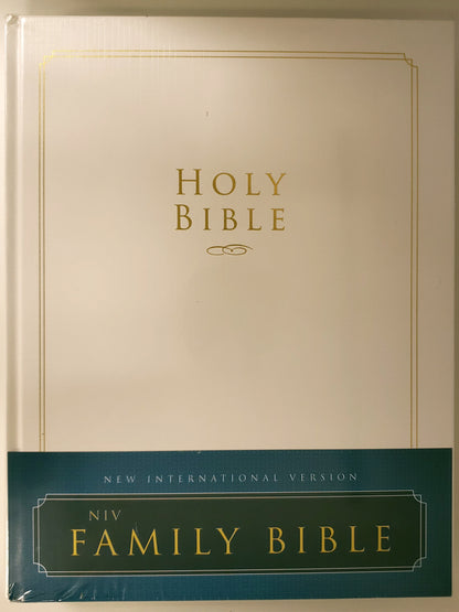 Zondervan NIV Family Bible, White, Hardcover