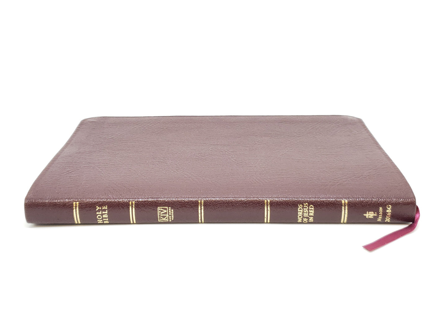 Thomas Nelson KJV Ultraslim™ Edition, Thumb Indexed - Genuine Leather (Burgundy)