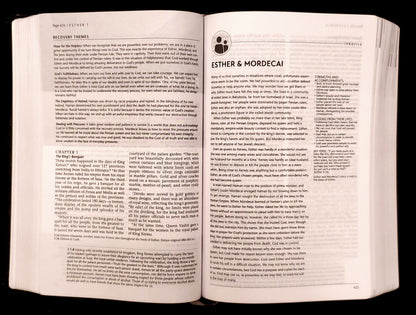 Tyndale NLT Life Recovery Bible, Second Edition, Personal Size (LeatherLike, Black/Onyx)