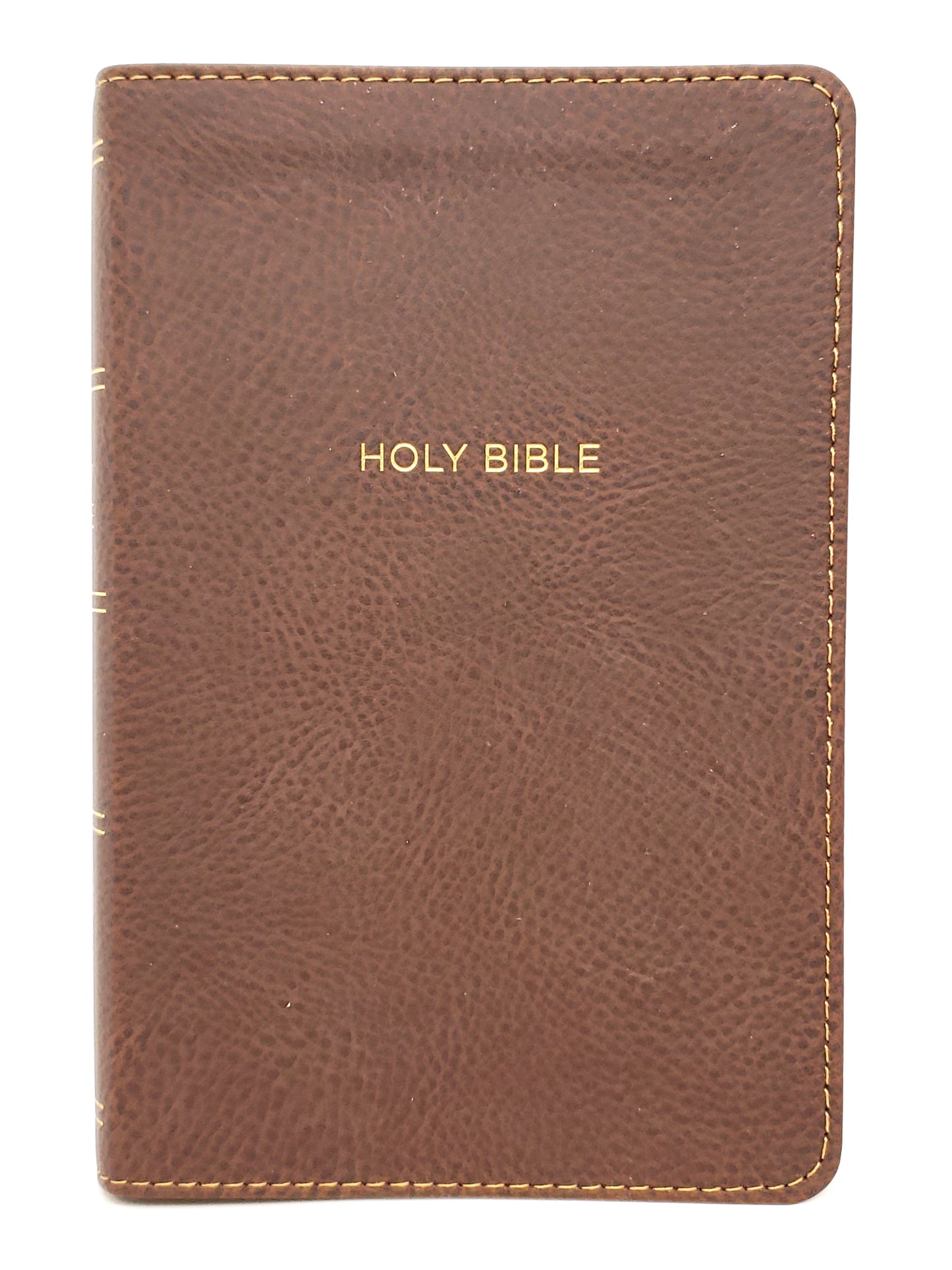 Thomas Nelson NKJV Deluxe Compact Large Print Reference Bible, Mahogany Leathersoft